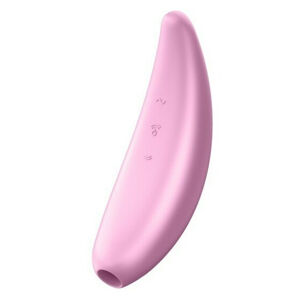 SATISFYER Curvy 3+ Pink vibrátor na stimulaci klitorisu