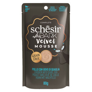 SCHESIR After Dark Velvet Mousse kapsička pro kočky kuře a vejce 80 g