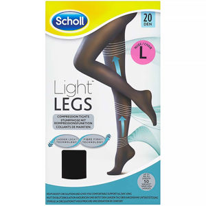 SCHOLL Light Legs Kompresní punčochové kalhoty Black L 20 DEN