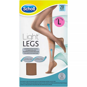 SCHOLL Light Legs Kompresní punčochové kalhoty Nude L 20 DEN