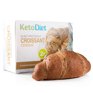KETODIET Slaný proteinový croissant cereální 2 kusy