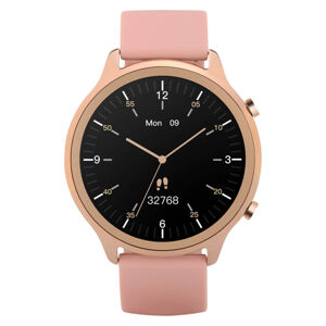GARETT ELECTRONICS Smartwatch Veronica zlatá růžový řemínek chytré hodinky