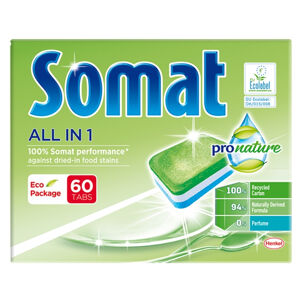 SOMAT Tablety do myčky ProNature Eco Mega 60 ks, poškozený obal