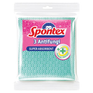 SPONTEX Antifungi Antibakteriální houbová utěrka 3 kusy