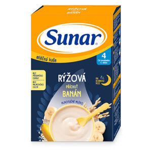 SUANR Mléčná rýžová kaše na dobrou noc Banánová 4m+ 210 g