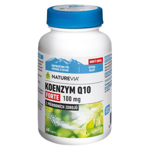 SWISS NATUREVIA Koenzym Q10 Forte 100 mg 60 kapslí