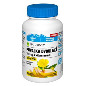 NATUREVIA Pupalka dvouletá 500 mg + Vitamín E 90 kapslí