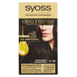 SYOSS Oleo Intense Barva na vlasy 2-10 Černohnědý, poškozený obal