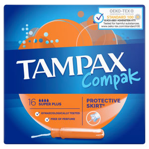 TAMPAX  Compak Super Plus Tampony S Aplikátorem 16 ks