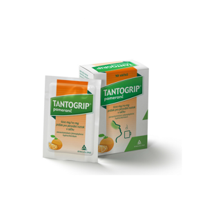 TANTOGRIP pomeranč 600 mg/10 mg 10 rozpustných sáčků