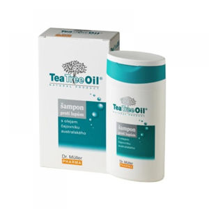DR. MÜLLER Tea Tree Oil Šampon proti lupům 200 ml, poškozený obal