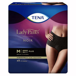 TENA Lady Pants Plus Noir natahovací kalhotky vel.M 9 ks
