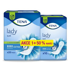 TENA Lady slim extra inkontinenční vložky +50% 211513 30 ks