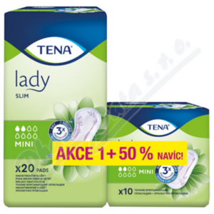 TENA Lady Slim Mini inkontinenční vložky 2 kapky 20 kusů +50% navíc 760293