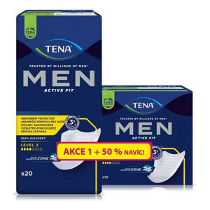 TENA Men level 2 inkontinenční vložky 30ks +50% navíc 750883