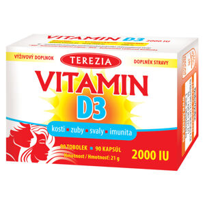 TEREZIA Vitamin D3 2000 IU 90 tobolek, poškozený obal