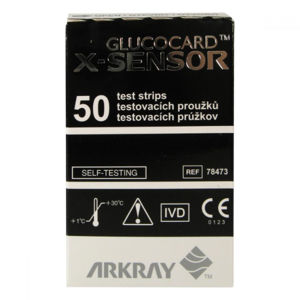 Testovací proužky GLUCOCARD X-METER SENSORS 50 kusů