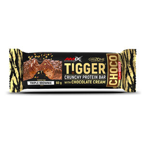 AMIX Tigger zero choco protein bar triple brownie tyčinka 60 g