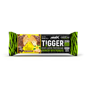 AMIX Tigger zero  multi-layer protein bar vanilka a karamel tyčinka 60 g