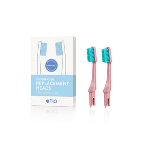 TIO Náhradní hlavice k zubnímu kartáčku Ultra soft Korálově růžová 2 ks
