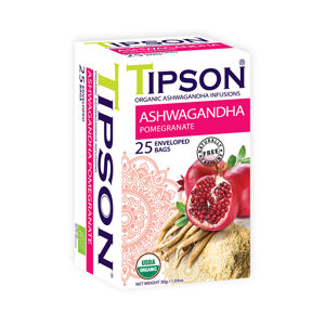 TIPSON Ashwagandha pomegranate bylinný čaj BIO 25 sáčků