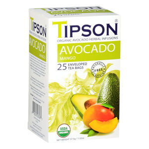 TIPSON Bylinný čaj s avokádem a přírodním aroma manga BIO 25 sáčků