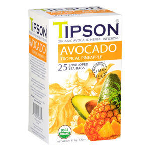 TIPSON Avocado Tropical Pineapple bylinný čaj BIO 25 sáčků