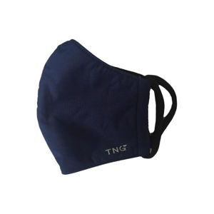 TNG Rouška textilní 3-vrstvá tmavě modrá velikost L 5 kusů