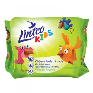 LINTEO Kids Vlhčený toaletní papír 1-vrstvý 50 ks