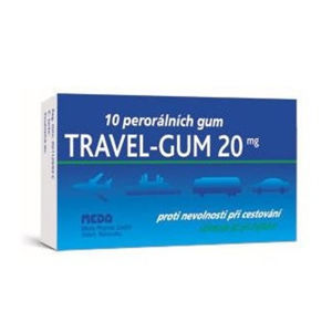 TRAVEL-GUM 20 mg 10 perorálních gum
