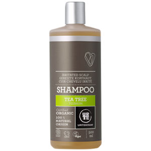 URTEKRAM BIO Šampon s tea tree pro podrážděnou vlasovou pokožku 500 ml