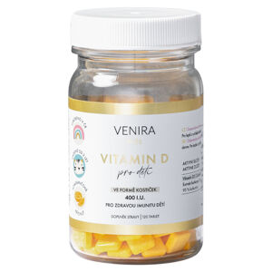 VENIRA Kids vitamin D pro děti pomeranč 120 cucavých tablet
