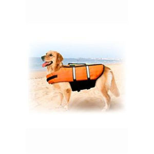 KARLIE FLAMINGO plavací vesta Dog M 35 cm oranžová