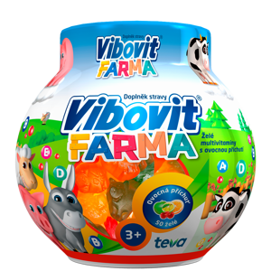 VIBOVIT Farma 50 želé bonbonů, poškozený obal