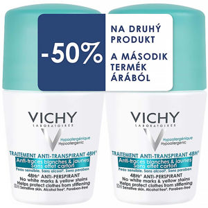 VICHY Anti-traces roll-on deodorant 2x 50 ml DUOPACK