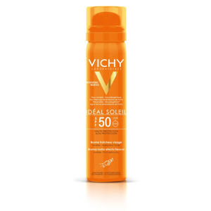 VICHY Idéal Soleil Osvěžující opalovací sprej na obličej SPF 50  75 ml