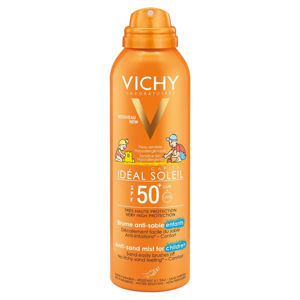 VICHY Ideal Soleil jemný sprej pro děti odpuzující písek SPF 50 200 ml
