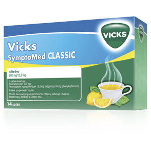 VICKS Symptomed classic citrón 500 mg 14 sáčků