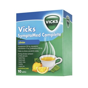 Vicks SymptoMed Complete citrón 10 sáčků