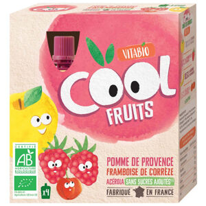 VITABIO ovocné BIO kapsičky Cool Fruits jablko, malina, banán a acerola 4 x 90 g
