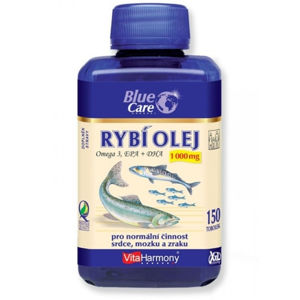 VITAHARMONY Blue Care Rybí olej Omega3 1000 mg 150 tobolky