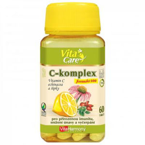 VitaHarmony C-komplex 500 mg tbl. 60 + echinacea + šípek, poškozený obal
