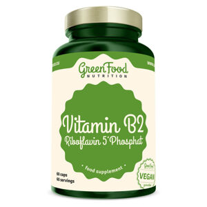 GREENFOOD NUTRITION Vitamin B2 riboflavin 5'phosphat 60 kapslí