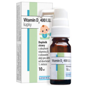 GENERICA Vitamin D3 400 I.U. kapky 10 ml