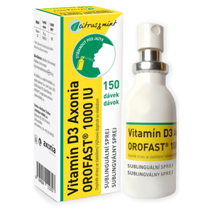 AXONIA Vitamín D3 OROFAST 1000IU sublinguální sprej 30 ml