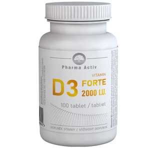 PHARMA ACTIV Vitamin D3 forte 2000 I.U. 100 tablet