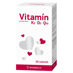 BIOMEDICA Vitamín K2 + D3 + Q10 60 tobolek