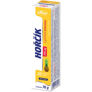 VITAR Hořčík 375 mg s příchutí ananasu 20 šumivých tablet