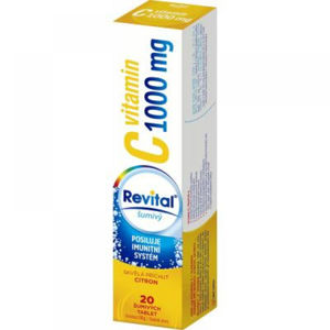 REVITAL Vitamin C 1000 mg Citron 20 šumivých tablet