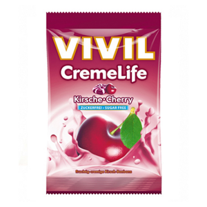 VILVIL Creme life višeň drops bez cukru 110 g
